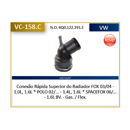 CONECTOR DE AGUA (VARIOS) CTC VC158C