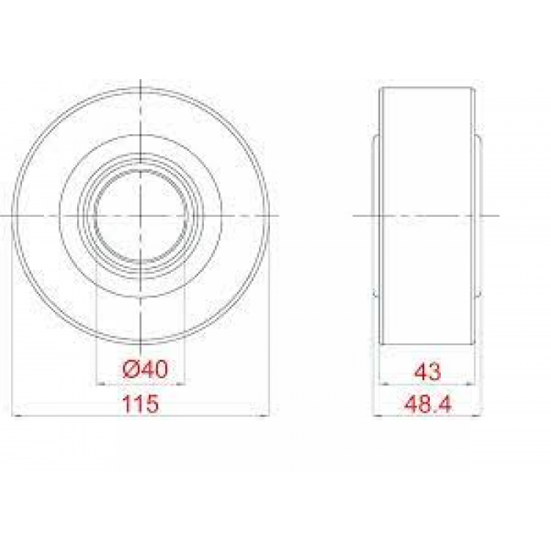 SOPORTE DE CARDAN CON RODAMIENTO SKF VKQA 66208 A