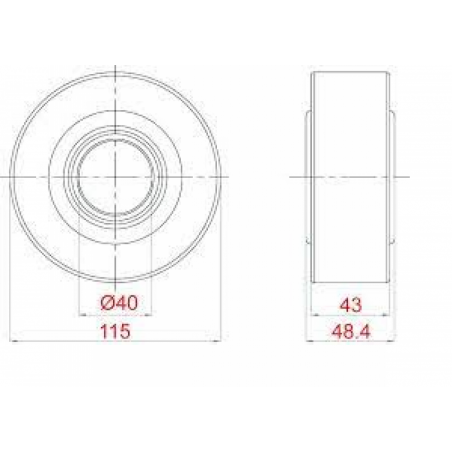 SOPORTE DE CARDAN CON RODAMIENTO SKF VKQA 66208 A