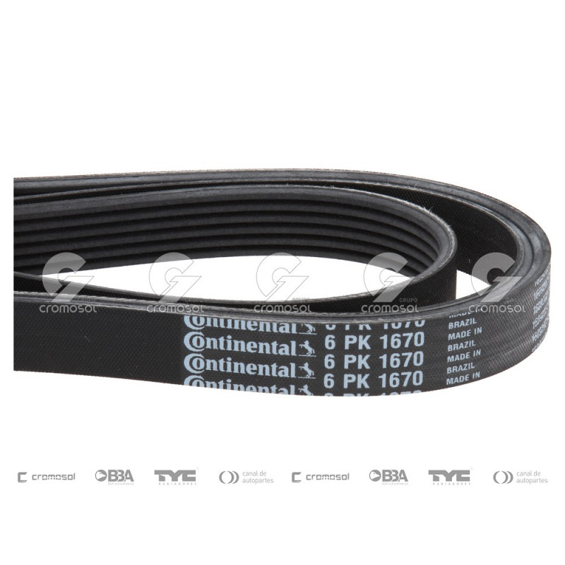 CORREA POLIV DE ACCESORIOS CONTINENTAL 6PK1670