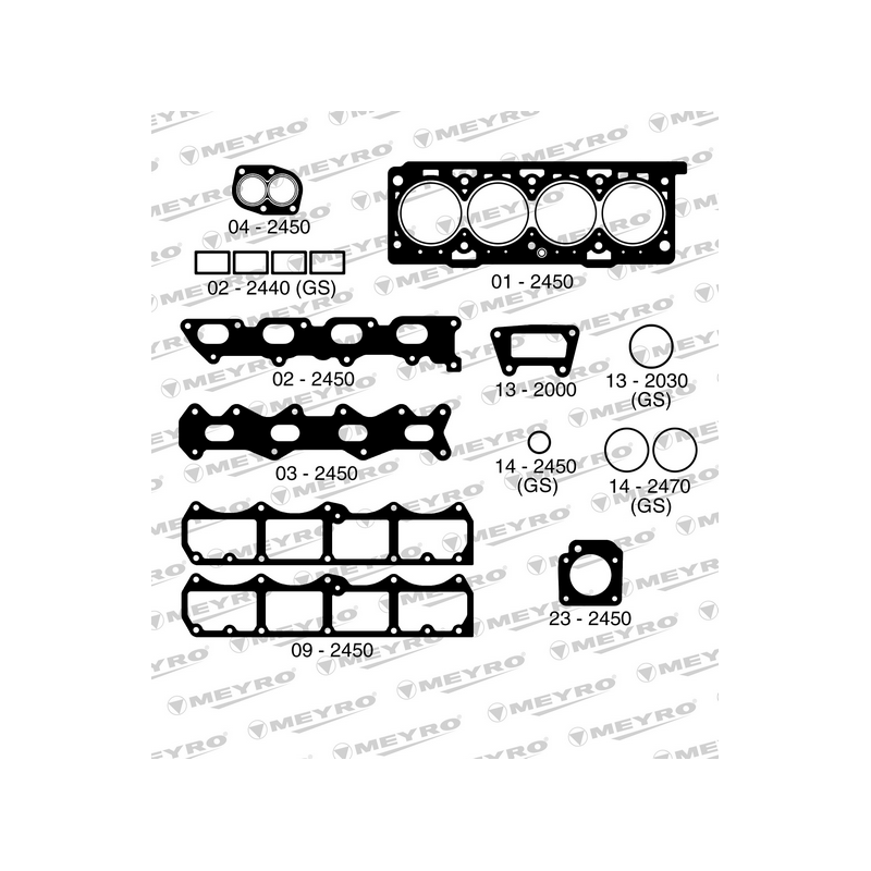 KIT DE JUNTAS DE MOTOR (SUPERIOR) MEYRO 06-2450 NA
