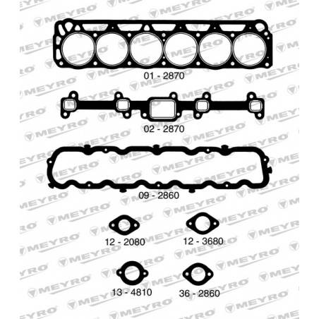 KIT DE JUNTAS DE MOTOR (SUPERIOR) MEYRO 06-2870 S