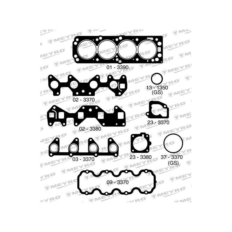 KIT DE JUNTAS DE MOTOR (SUPERIOR) MEYRO 06-3390 NA