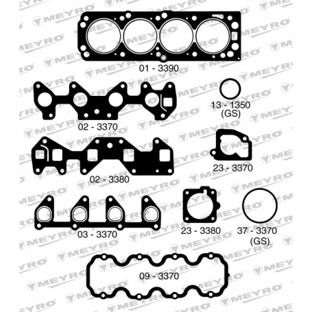 KIT DE JUNTAS DE MOTOR (SUPERIOR) MEYRO 06-3390 NA