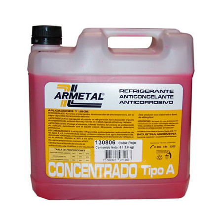 LIQUIDO REFRIGERANTE ARMETAL 130806