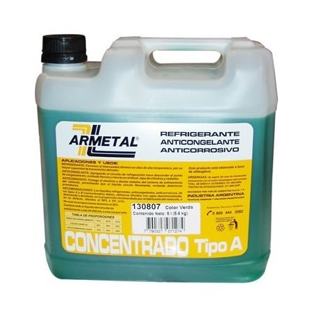 LIQUIDO REFRIGERANTE ARMETAL 130807