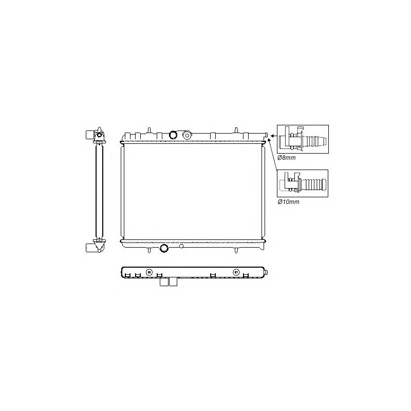 RADIADOR DE AGUA DENSO RA0210310R