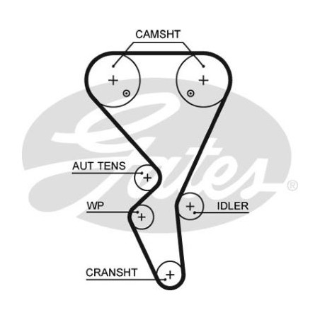 KIT DE CORREA DE DISTRIBUCION GATES K99134X25.4XS-A