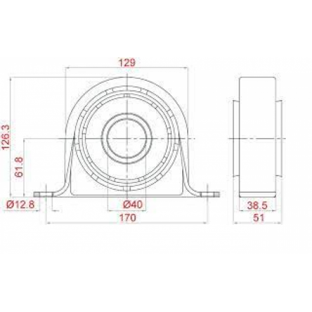 SOPORTE DE CARDAN CON RODAMIENTO SKF VKQA 88508 A