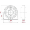 SOPORTE DE CARDAN CON RODAMIENTO SKF VKQA 88509 A