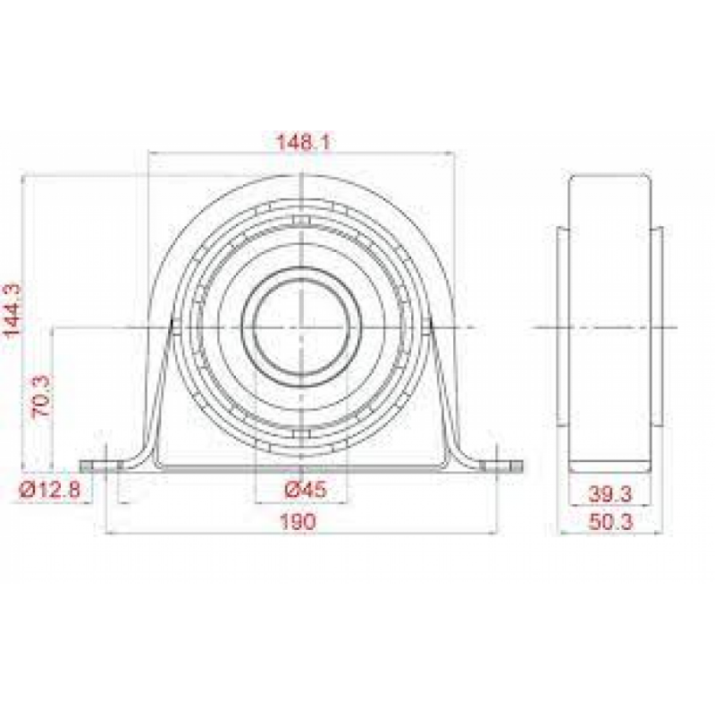 SOPORTE DE CARDAN CON RODAMIENTO SKF VKQA 88509 AC