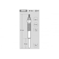 BUJIA DE PRECALENTAMIENTO KESSEL C9440