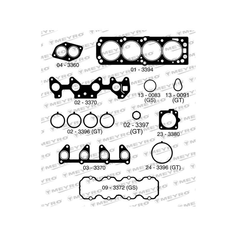 KIT DE JUNTAS DE MOTOR (SUPERIOR) MEYRO 06-3394 S