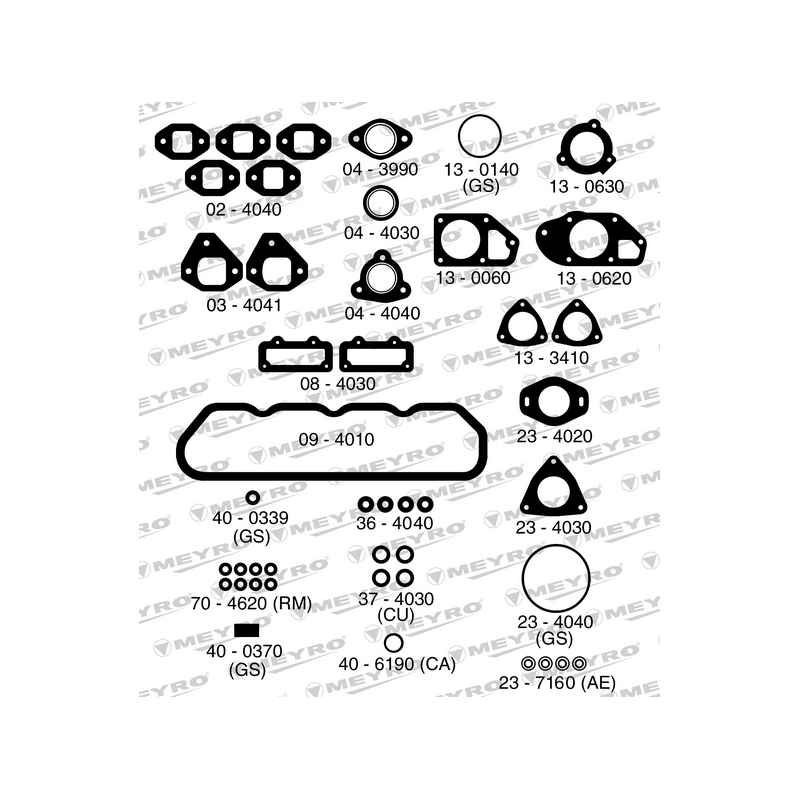 KIT DE JUNTAS DE MOTOR (SUPERIOR) MEYRO 06-4040 MV