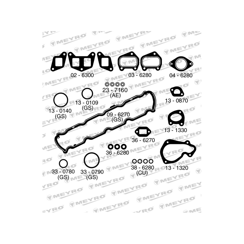 KIT DE JUNTAS DE MOTOR (SUPERIOR) MEYRO 06-6270 MV