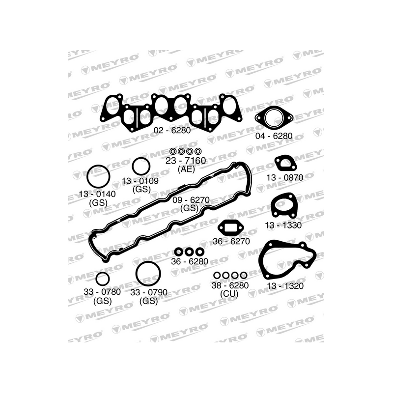 KIT DE JUNTAS DE MOTOR (SUPERIOR) MEYRO 06-6290 MV