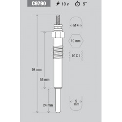 BUJIA DE PRECALENTAMIENTO KESSEL C9790