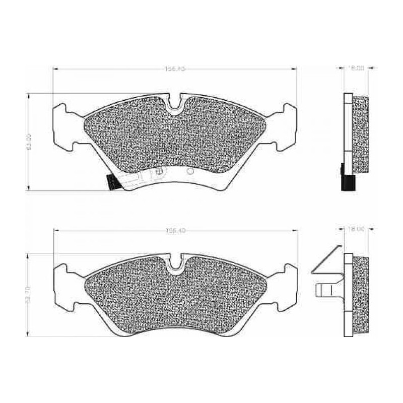 JUEGO DE PASTILLAS DE FRENO PLASBESTOS 22465