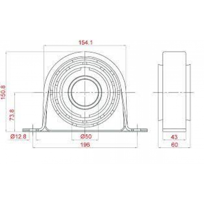 SOPORTE DE CARDAN CON RODAMIENTO SKF VKQA 88510 AC