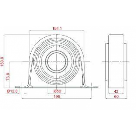 SOPORTE DE CARDAN CON RODAMIENTO SKF VKQA 88510 AC