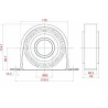 SOPORTE DE CARDAN CON RODAMIENTO SKF VKQA 88512 AC