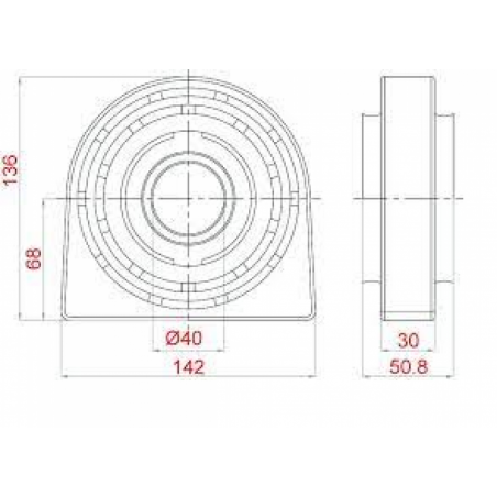 SOPORTE DE CARDAN CON RODAMIENTO SKF VKQA 88518 A