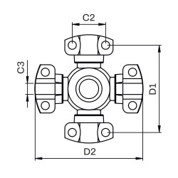 CRUCETA SKF VKUA 4566 A