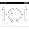 JUEGO DE ZAPATAS DE FRENO ARMETAL Z20381