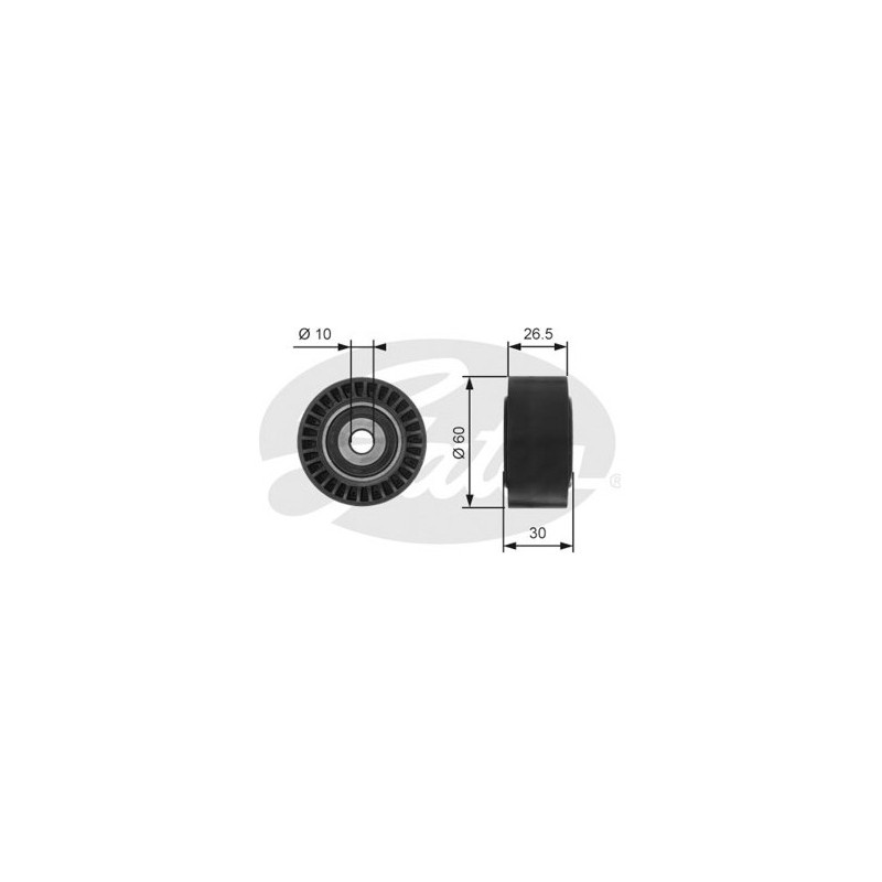 POLEA FIJA DE CORREA DE ACCESORIOS GATES T36190