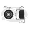 POLEA FIJA DE CORREA DE ACCESORIOS GATES T36190