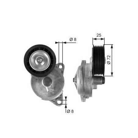 TENSOR DE CORREA DE ACCESORIOS GATES T38188