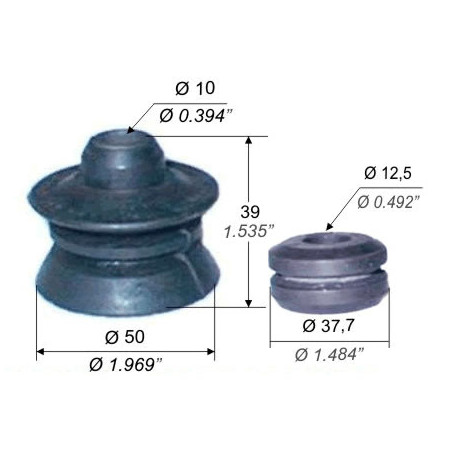 CAZOLETA DE AMORTIGUADOR DE SUSPENSION CAPEMI 7258/1