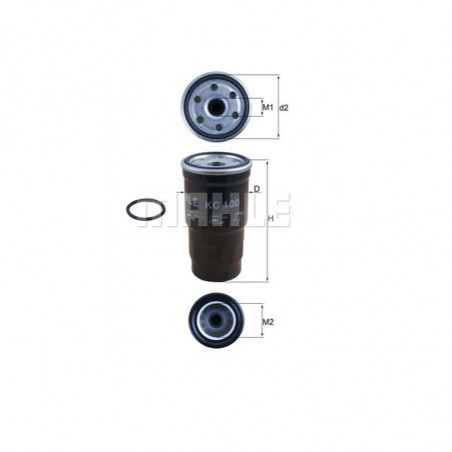 FILTRO DE COMBUSTIBLE (DIESEL) MAHLE KC 100D