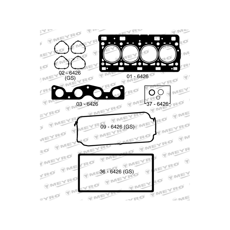 KIT DE JUNTAS DE MOTOR (SUPERIOR) MEYRO 06-6426 NA