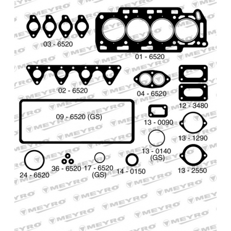 KIT DE JUNTAS DE MOTOR (SUPERIOR) MEYRO 06-6520 NA