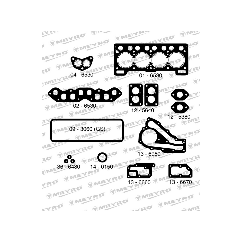 KIT DE JUNTAS DE MOTOR (SUPERIOR) MEYRO 06-6530 S