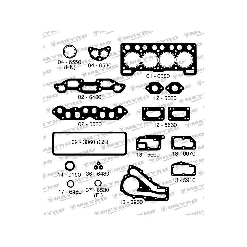 KIT DE JUNTAS DE MOTOR (SUPERIOR) MEYRO 06-6550 NA