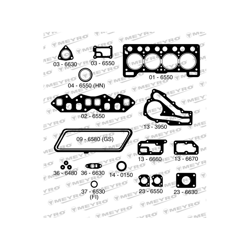 KIT DE JUNTAS DE MOTOR (SUPERIOR) MEYRO 06-6630 NA