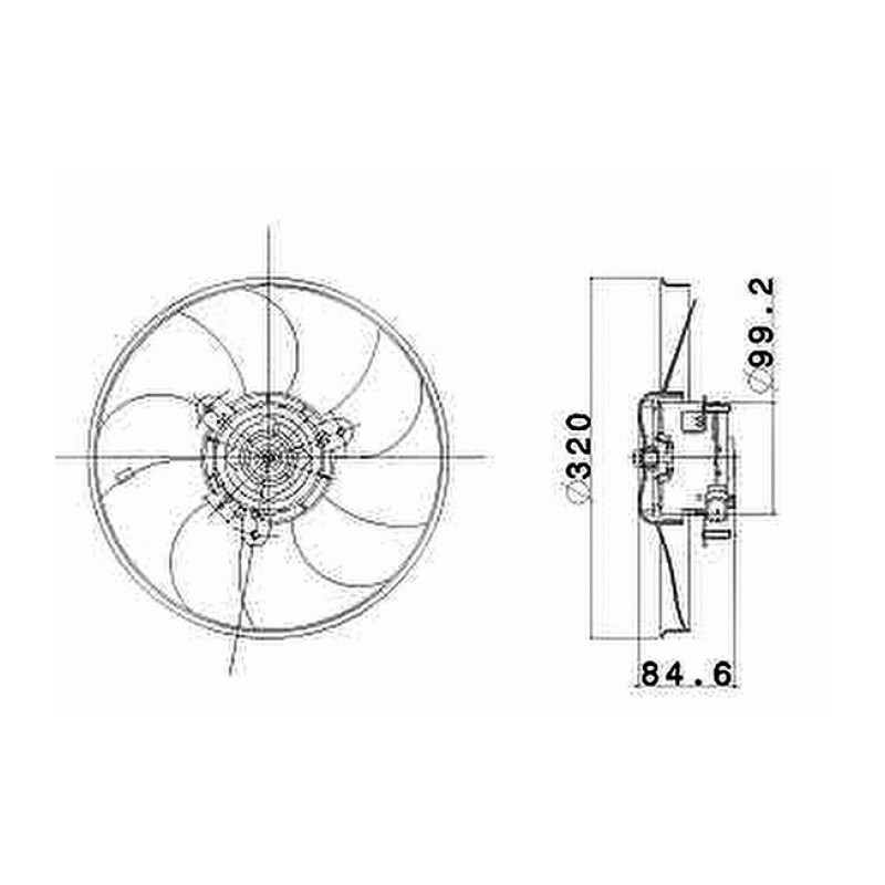 ELECTROVENTILADOR DE RADIADOR DE AGUA VALEO 698601R