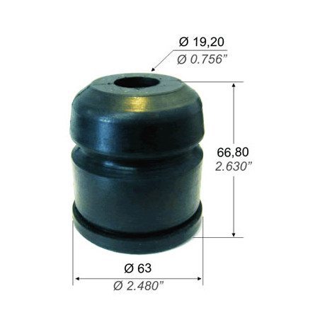 TOPE DE AMORTIGUADOR DE SUSPENSION CAPEMI 7344