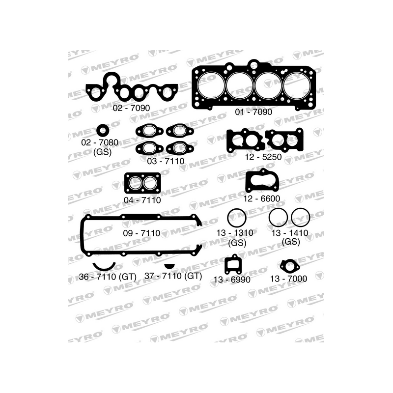 KIT DE JUNTAS DE MOTOR (SUPERIOR) MEYRO 06-7090 S