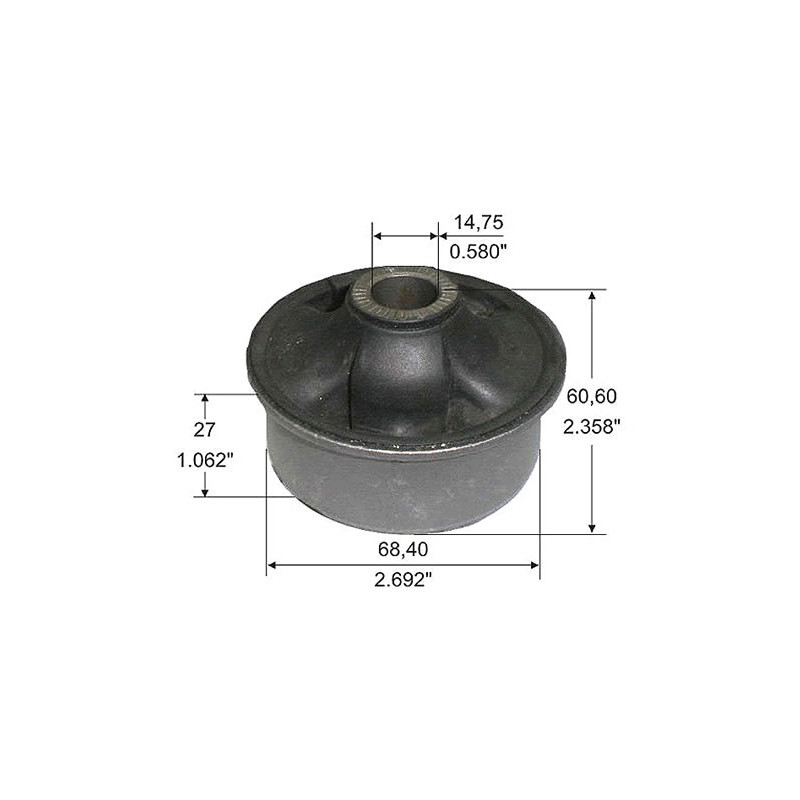 BUJE DE PARRILLA DE SUSPENSION CAPEMI 1718
