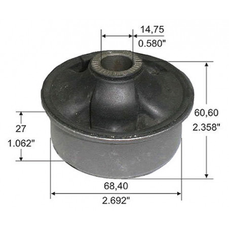 BUJE DE PARRILLA DE SUSPENSION CAPEMI 1718