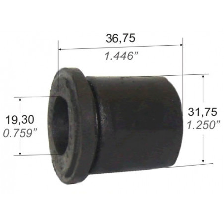 BUJE DE ELASTICO DE SUSPENSION CAPEMI 1769