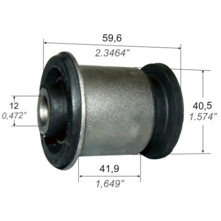 BUJE DE PARRILLA DE SUSPENSION CAPEMI 1750
