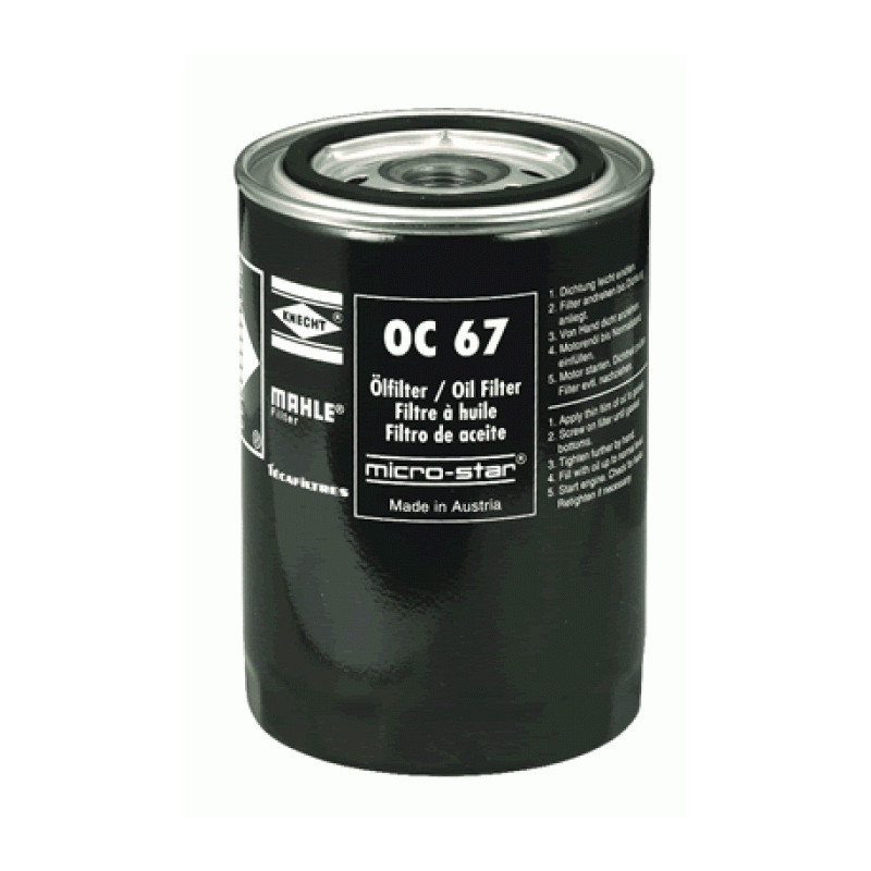 FILTRO DE ACEITE DE MOTOR MAHLE OC 67