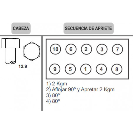 BULON DE TAPA DE CILINDROS RENO 09RE0129
