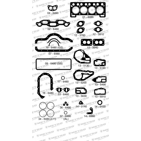 KIT DE JUNTAS DE MOTOR (COMPLETO) MEYRO 05-648 S
