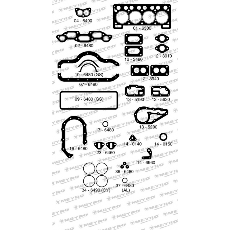 KIT DE JUNTAS DE MOTOR (COMPLETO) MEYRO 05-650 S