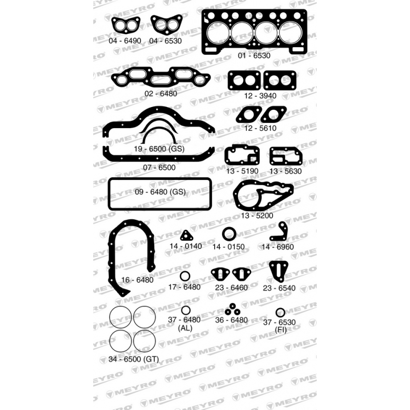 KIT DE JUNTAS DE MOTOR (COMPLETO) MEYRO 05-654 S
